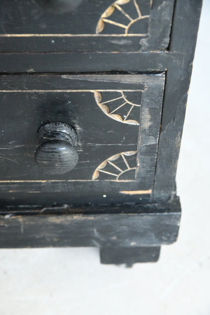 Victorian Ebonised Davenport