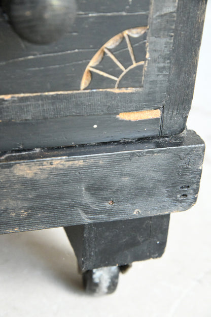 Victorian Ebonised Davenport