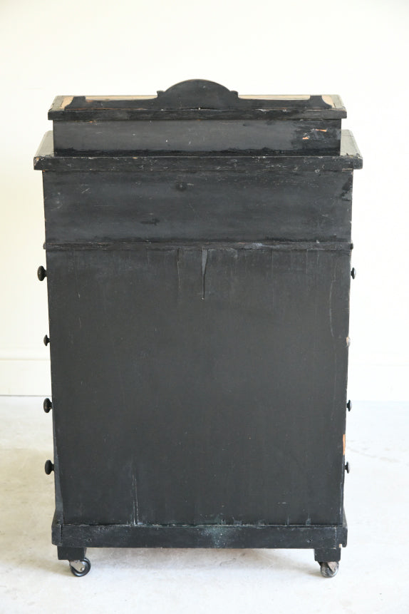 Victorian Ebonised Davenport