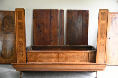 19th Century Continental Inlaid Walnut Cupboard