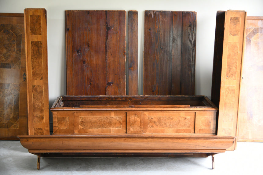19th Century Continental Inlaid Walnut Cupboard