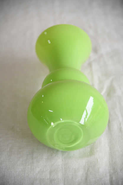 Retro Green Glass Vase