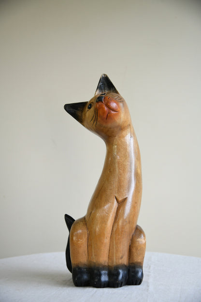 Decorative Wooden Cat