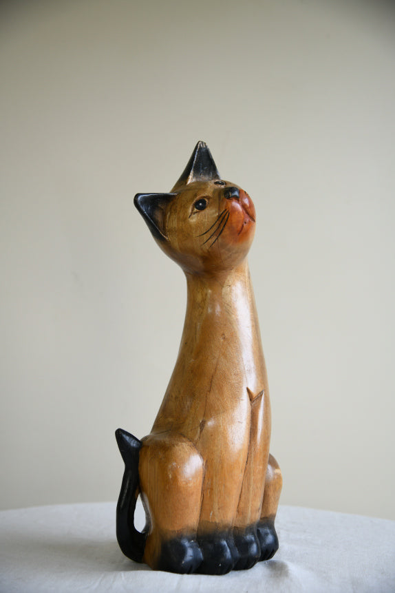 Decorative Wooden Cat