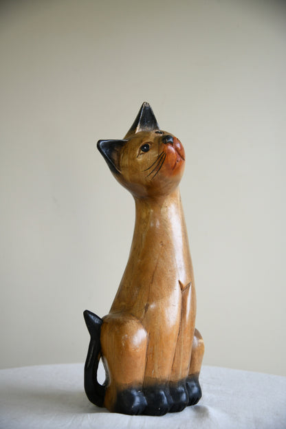 Decorative Wooden Cat