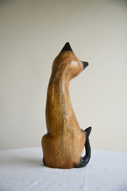 Decorative Wooden Cat