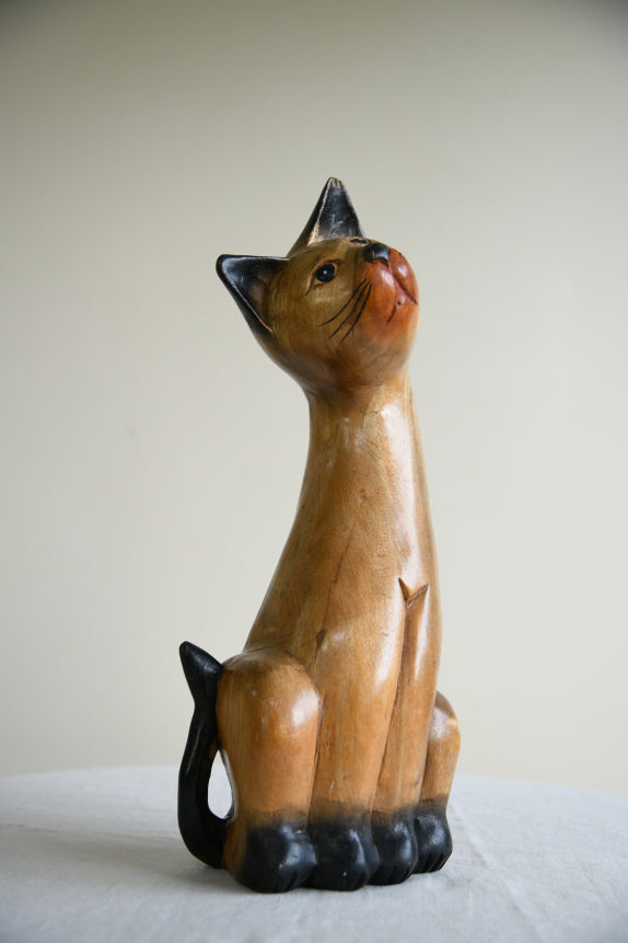 Decorative Wooden Cat