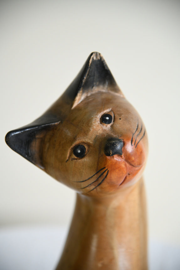 Decorative Wooden Cat