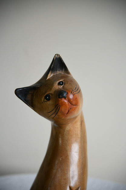 Decorative Wooden Cat