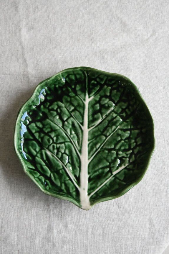 Majolica Cabbage Plate