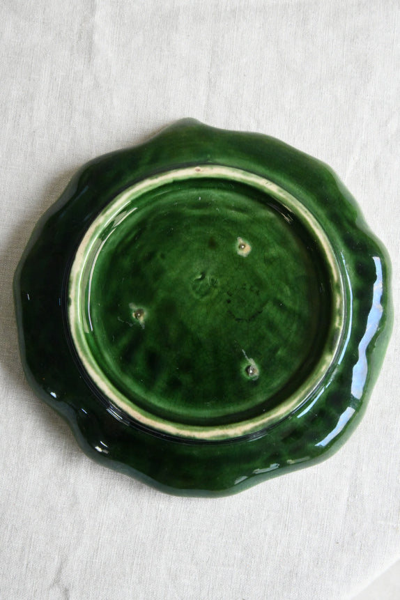 Majolica Cabbage Plate