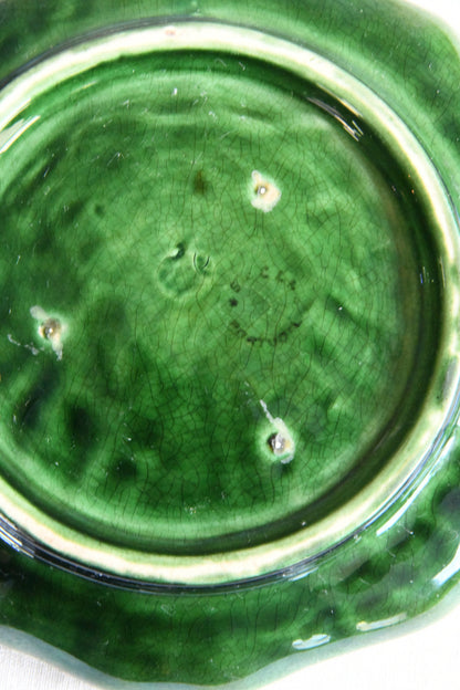 Majolica Cabbage Plate