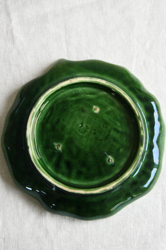 Majolica Cabbage Plate