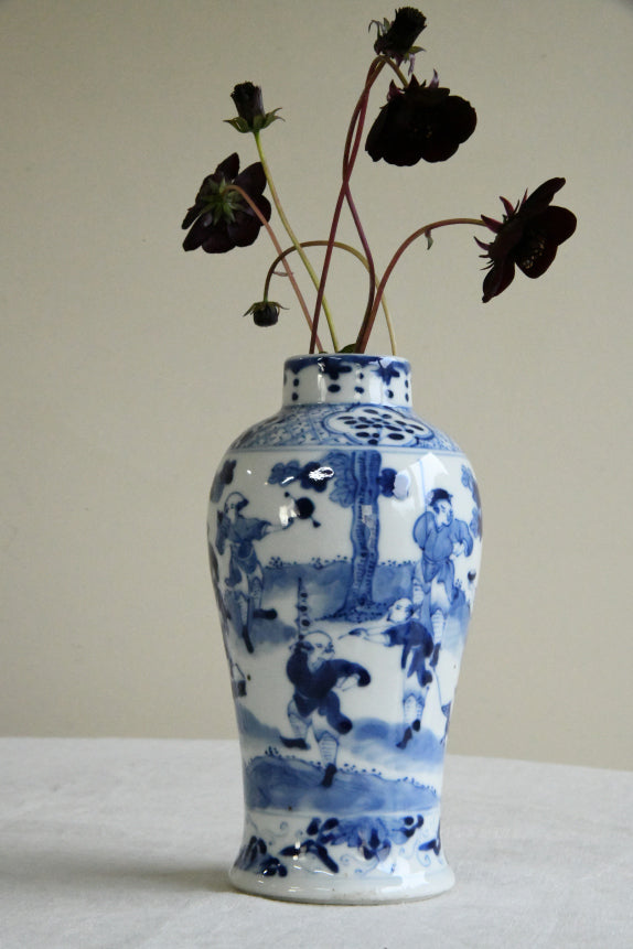 Oriental Blue & White Vase