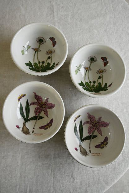 4 Vintage Portmeirion Botanic Garden Bowls