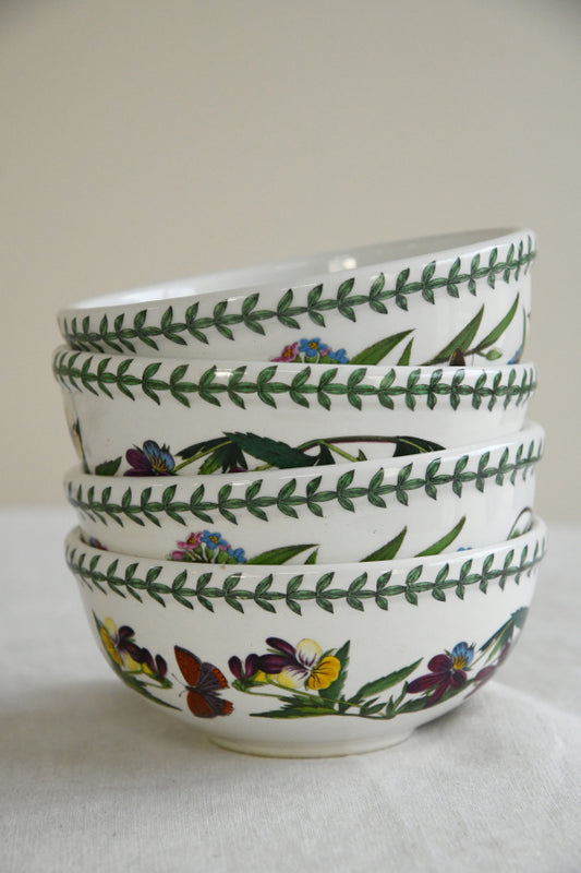 4 Vintage Portmeirion Botanic Garden Bowls