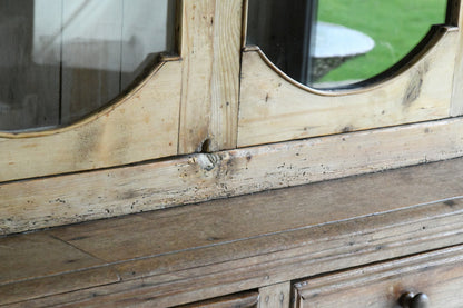 Antique Pine & Mahogany Glazed Dresser