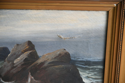 Dramatic Coastal Oil Painting