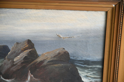 Dramatic Coastal Oil Painting