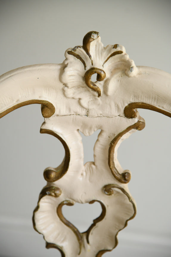 Rococo Style Cream & Gilt Chair