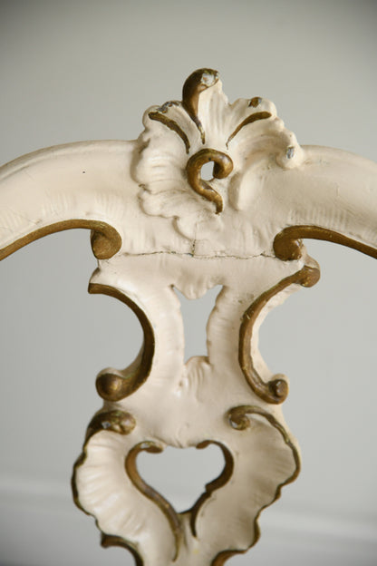 Rococo Style Cream & Gilt Chair