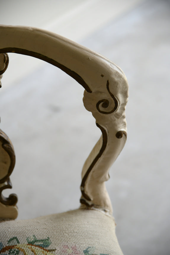 Rococo Style Cream & Gilt Chair