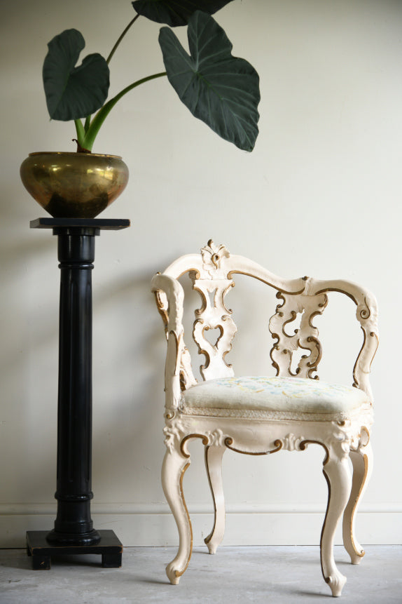 Rococo Style Cream & Gilt Chair