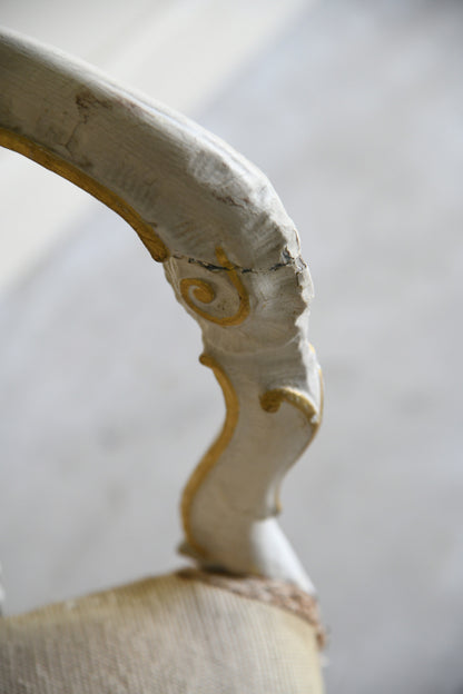Rococo Style Cream & Gilt Chair