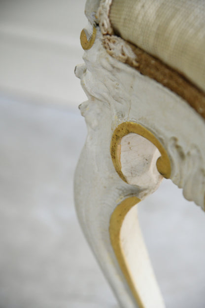 Rococo Style Cream & Gilt Chair