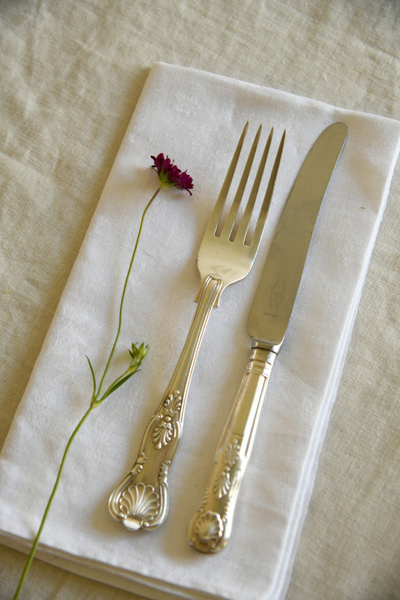 George Butler Kings Pattern 6 Dinner Knives & Forks