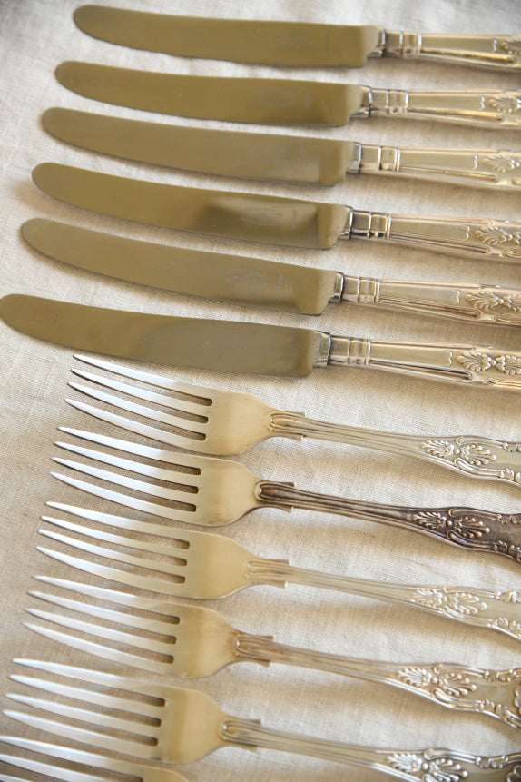 George Butler Kings Pattern Small Knives & Forks