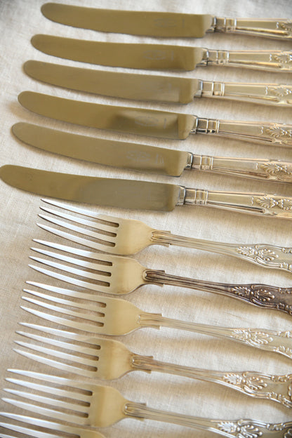 George Butler Kings Pattern Small Knives & Forks