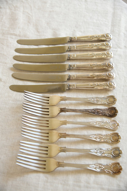 George Butler Kings Pattern Small Knives & Forks