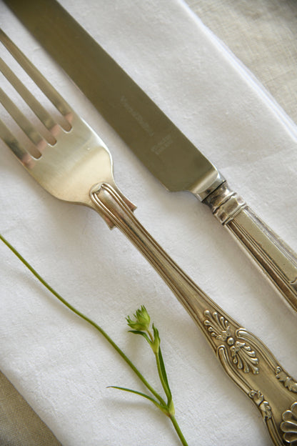 Viners Kings Pattern Dinner Knives & Forks