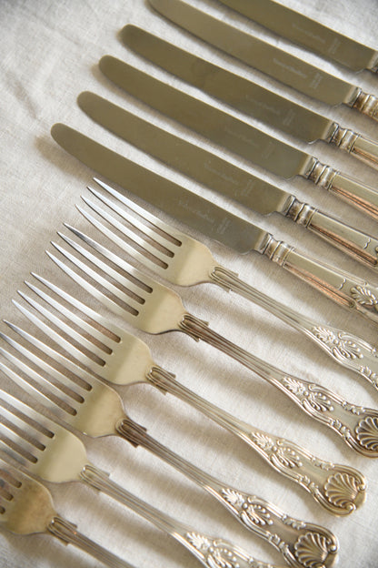 Viners Kings Pattern Small Knives & Forks