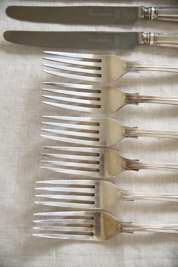 Viners Kings Pattern Small Knives & Forks