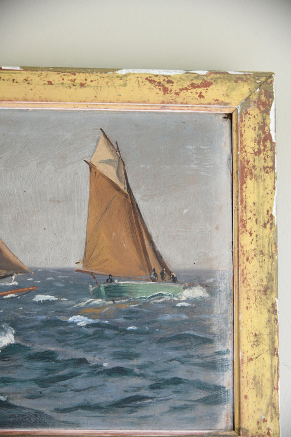 Nautical Oil On Board