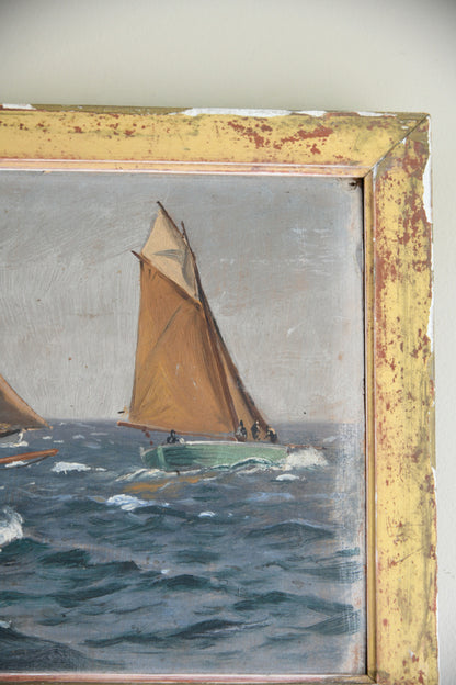 Nautical Oil On Board