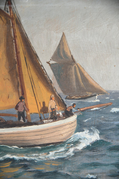 Nautical Oil On Board