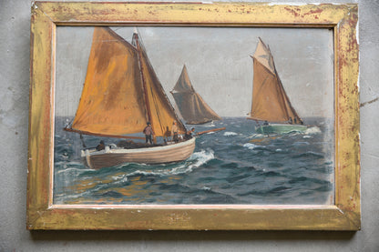 Nautical Oil On Board