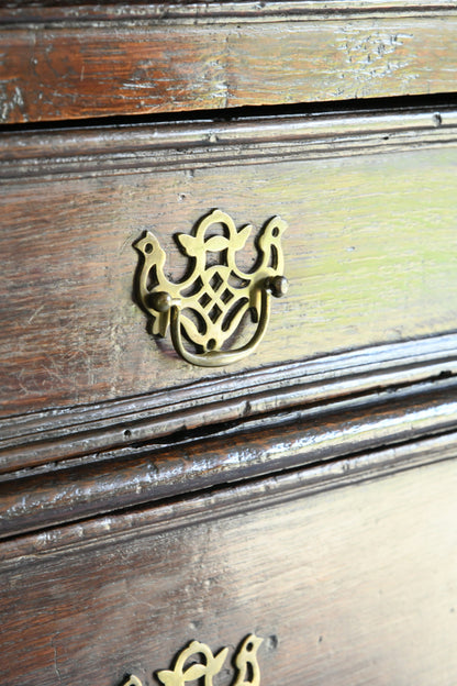 18th Century Style Oak Chest On Stand