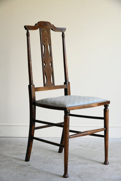 Edwardian Stained Beech Occasional Chair