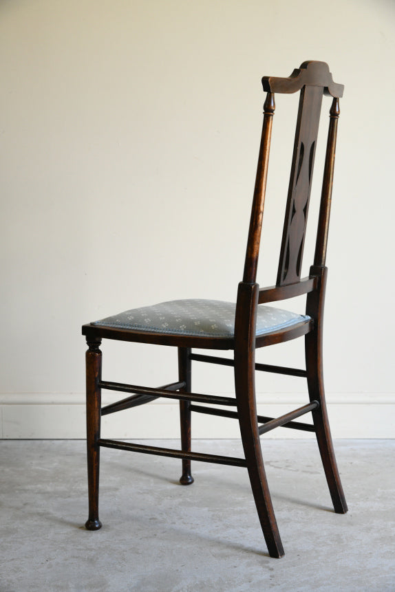 Edwardian Stained Beech Occasional Chair