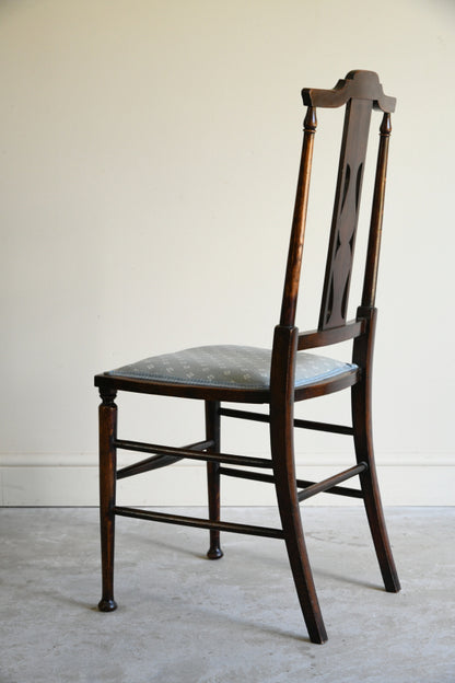 Edwardian Stained Beech Occasional Chair