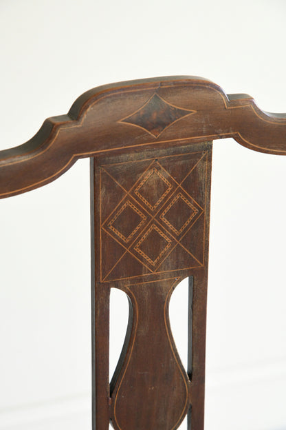 Edwardian Stained Beech Occasional Chair