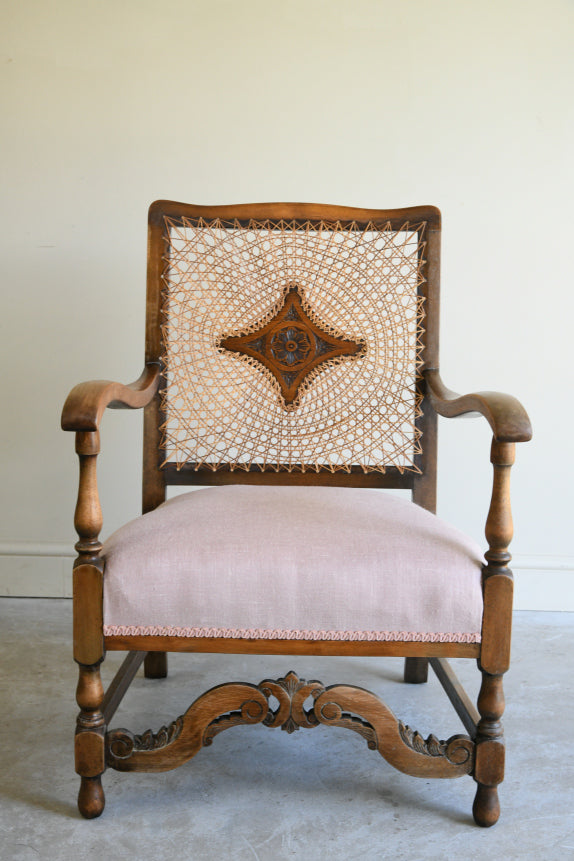 Early 20th Century Beech Armchair