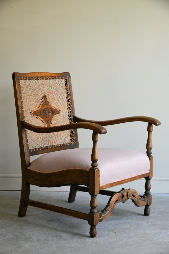 Early 20th Century Beech Armchair