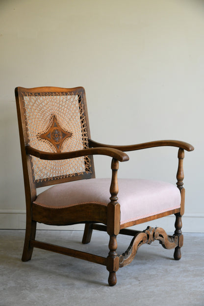 Early 20th Century Beech Armchair