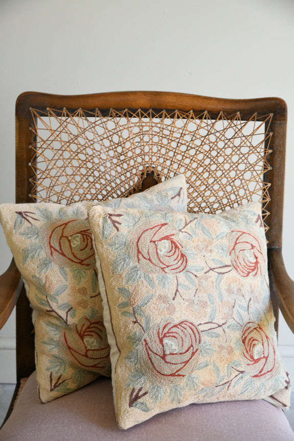 Single Crewel Work Cushion