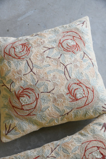 Single Crewel Work Cushion